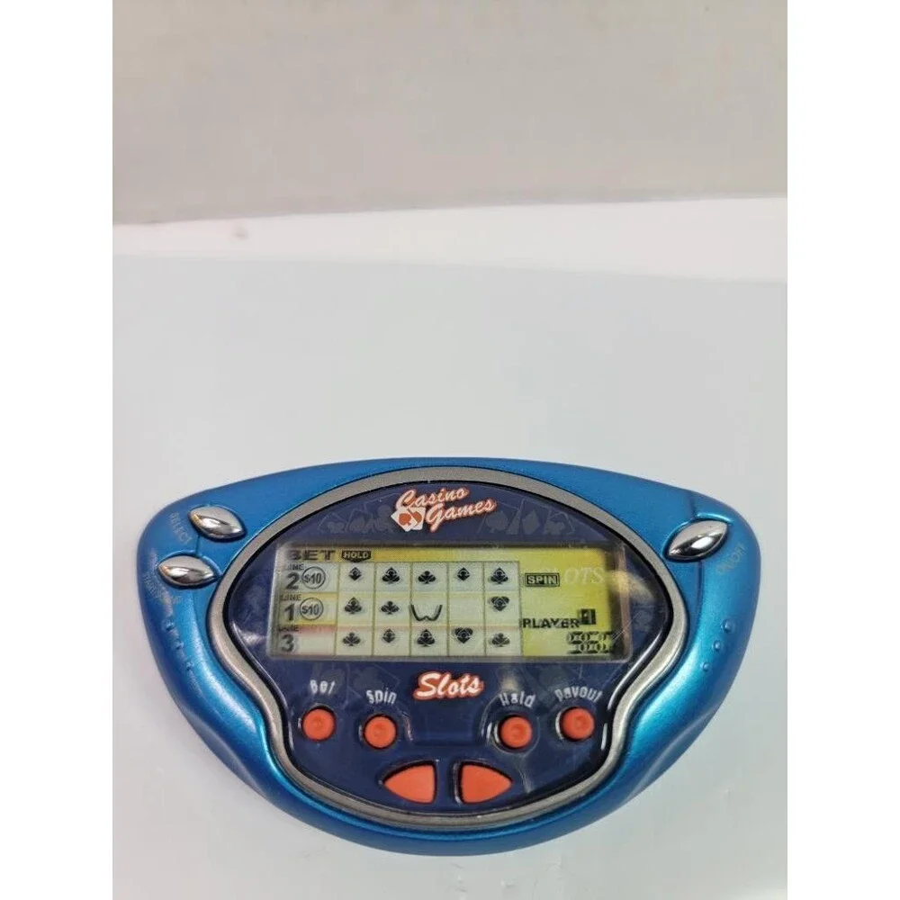 Radica Casino Games Slots Handheld Electronic Game Blue 2003 Tested Works